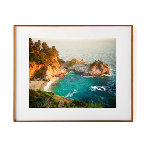 laydown image of McWay Falls in Late June Print