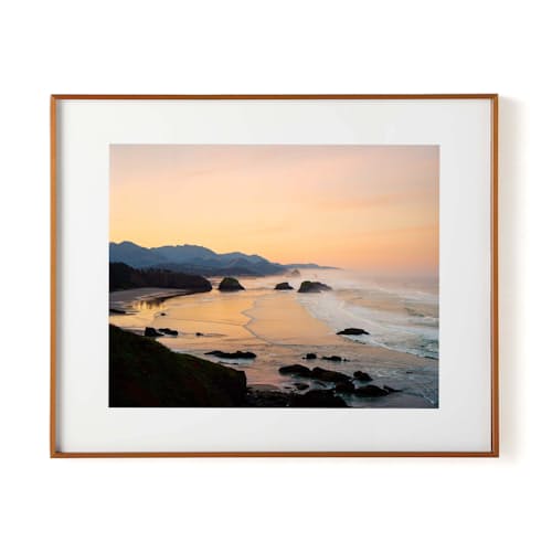 laydown image of Misty Dawn at Ecola Point Print
