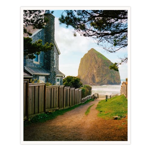 no crop image of The Path to Haystack Print