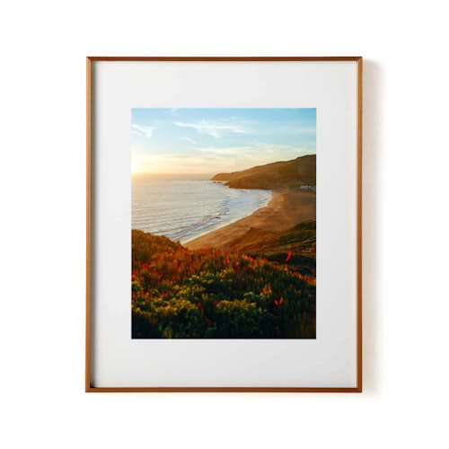 laydown image of Costal Gold Print - 20 x 25