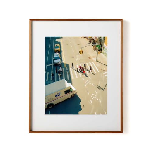 laydown image of Cross-walking Print - 20 x 25