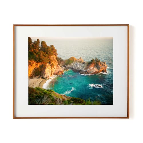 laydown image of McWay Falls in Late June Print - 20 x 25