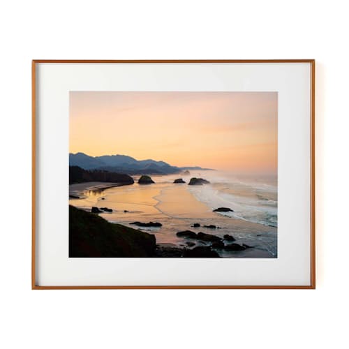 laydown image of Misty Dawn at Ecola Point Print - 20 x 25
