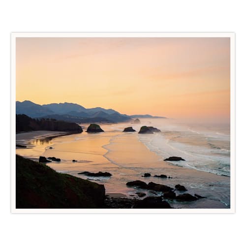 no crop image of Misty Dawn at Ecola Point Print - 20 x 25