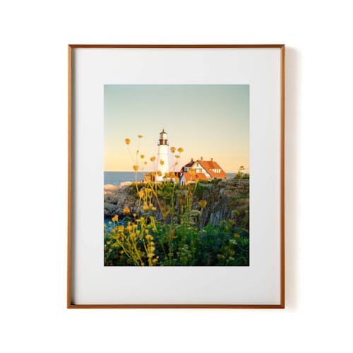 laydown image of The Last Glow of Portland Print - 20 x 25