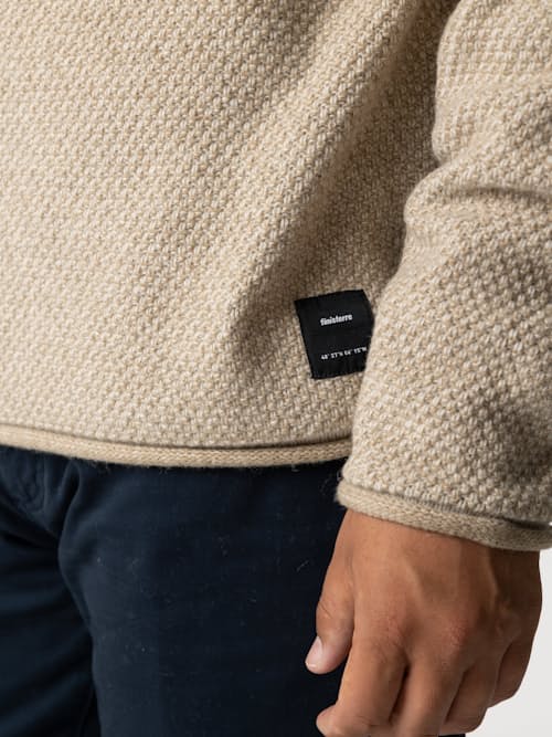 on model image of Barents Rollneck Sweater