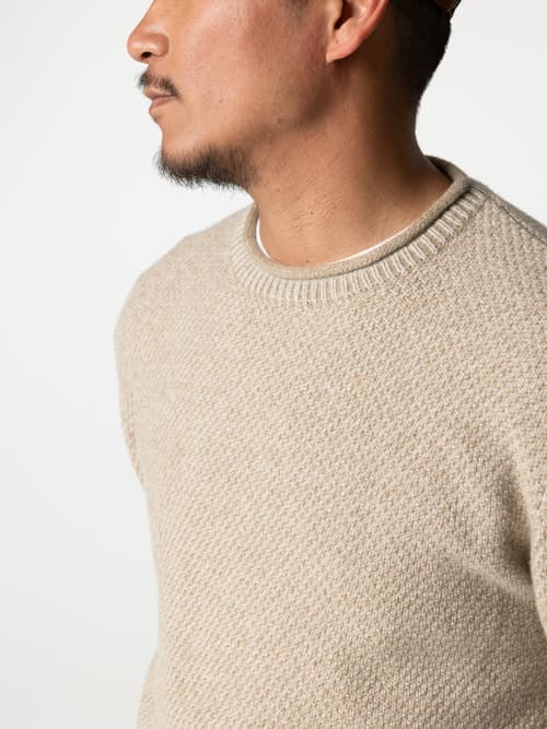 on model image of Barents Rollneck Sweater