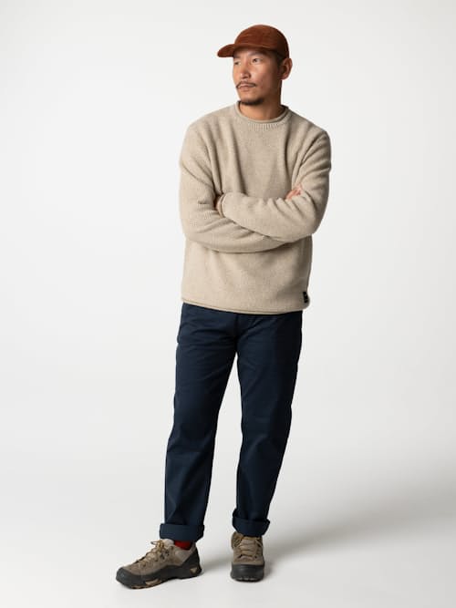 on model image of Barents Rollneck Sweater