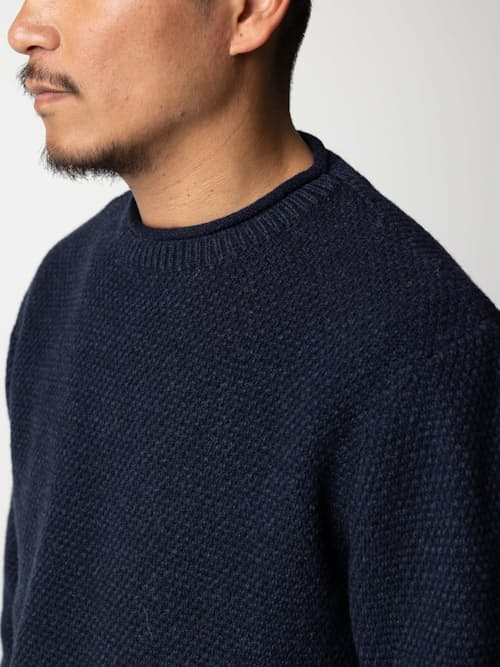 on model image of Barents Rollneck Sweater