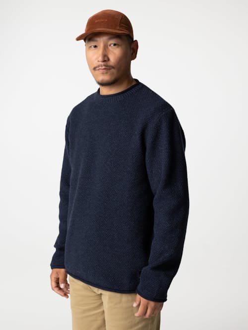 on model image of Barents Rollneck Sweater