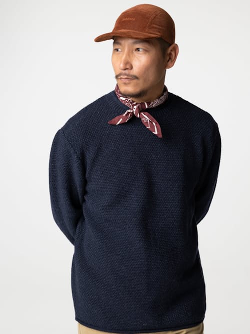 on model image of Barents Rollneck Sweater