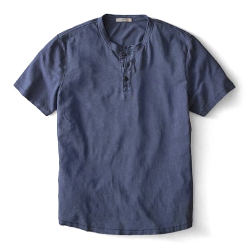 laydown image of Hemp Cotton Henley
