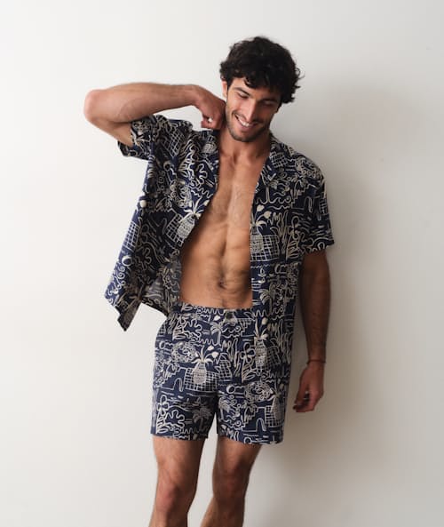 on model image of Tailored Swim Trunk