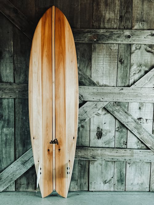 lifestyle image of Shearwater Surfboard 7’2”