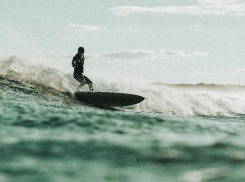 lifestyle image of Shearwater Surfboard 7’2”
