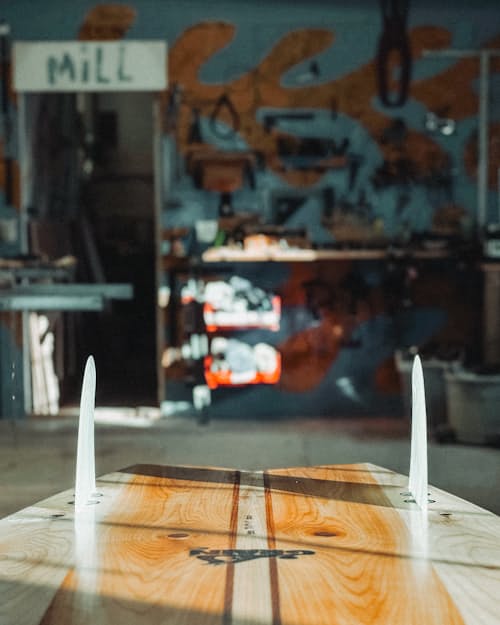 lifestyle image of Shearwater Surfboard 7’2”