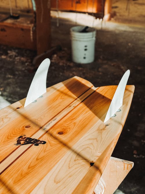 lifestyle image of Shearwater Surfboard 7’2”