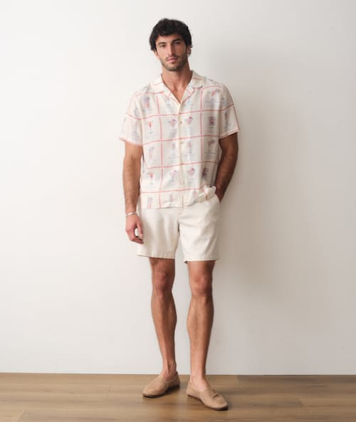 on model image of Resort Short Sleeve Shirt