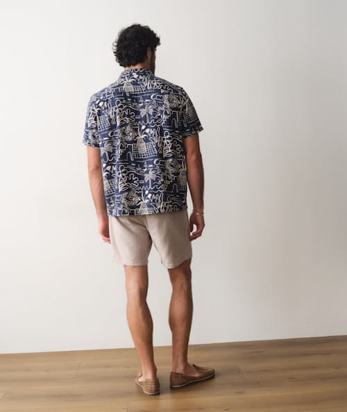 on model image of Resort Short Sleeve Shirt