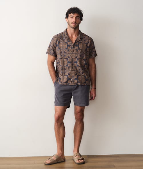 on model image of Resort Short Sleeve Shirt