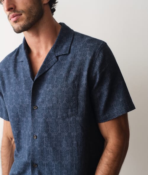on model image of Resort Short Sleeve Shirt