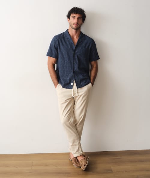 on model image of Resort Short Sleeve Shirt