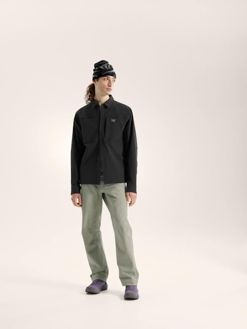 on model image of Cronin Cotton Overshirt