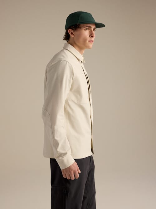 on model image of Cronin Cotton Overshirt