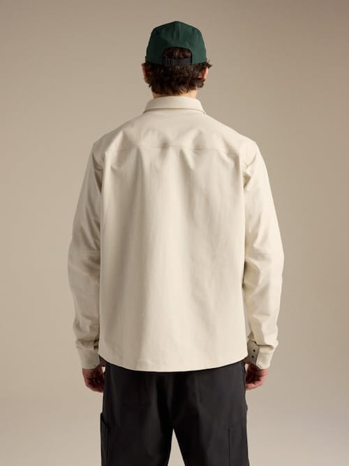 on model image of Cronin Cotton Overshirt
