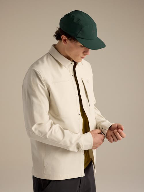 on model image of Cronin Cotton Overshirt