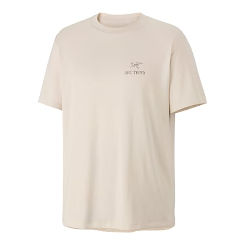 laydown image of Kragg SL Cotton Bird Word Short Sleeve T-Shirt