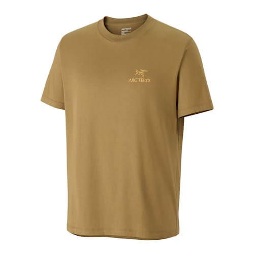 laydown image of Kragg SL Cotton Bird Word Short Sleeve T-Shirt