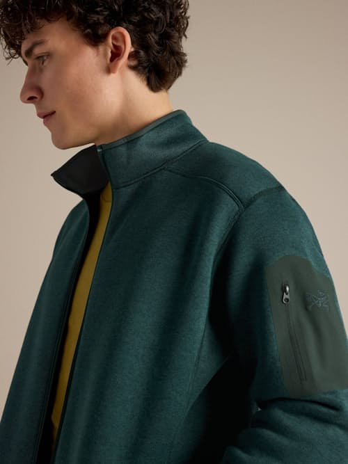 on model image of Covert Cardigan Jacket