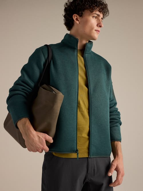 on model image of Covert Cardigan Jacket