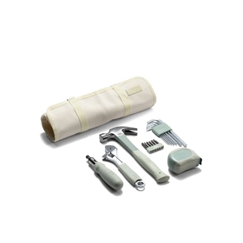 laydown image of Home Essentials Kit with Canvas Roll-Up Case
