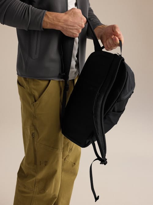 on model image of Axios 10 Backpack