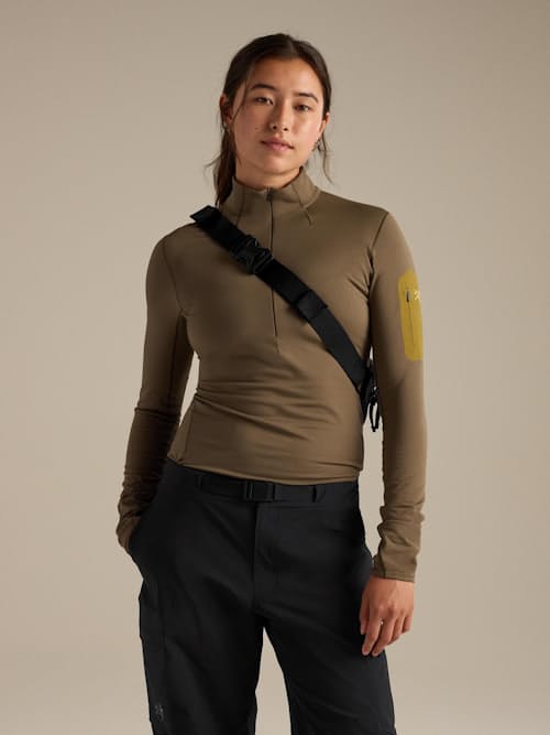 on model image of Axios 4 Crossbody