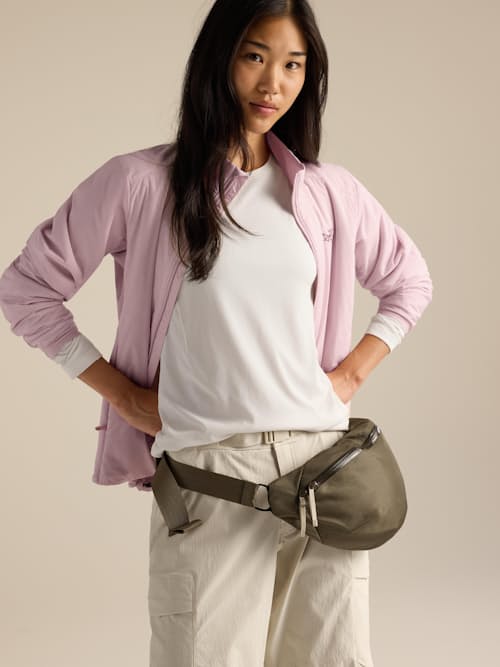 on model image of Axios 4 Crossbody