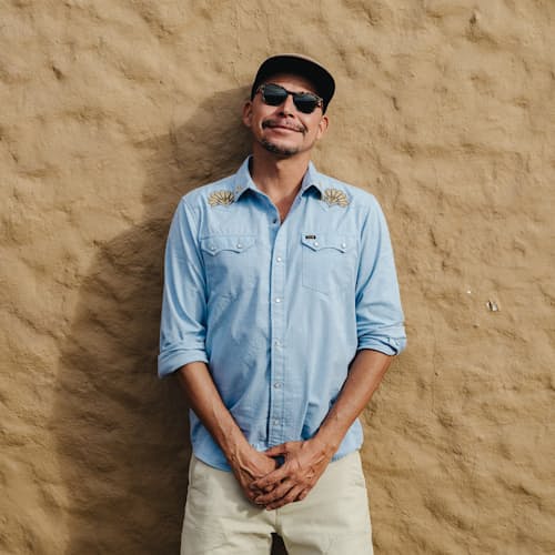 lifestyle image of Crosscut Deluxe Long Sleeve Snapshirt