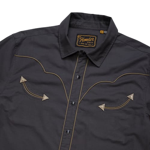 laydown detail image of Broncbuster Long Sleeve Snapshirt