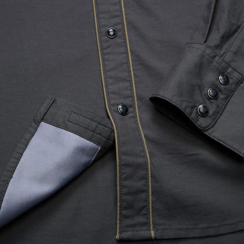 laydown detail image of Broncbuster Long Sleeve Snapshirt
