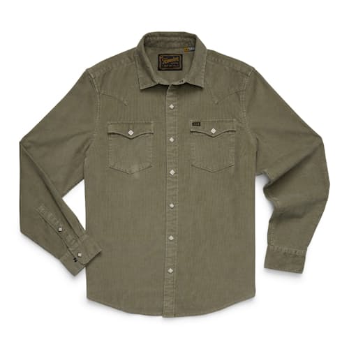 laydown image of Banning Corduroy Snapshirt
