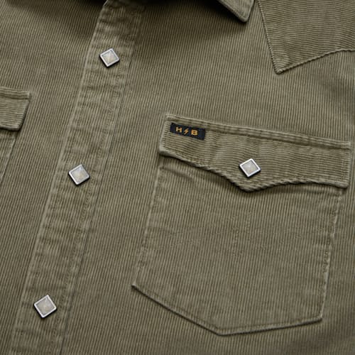 laydown detail image of Banning Corduroy Snapshirt