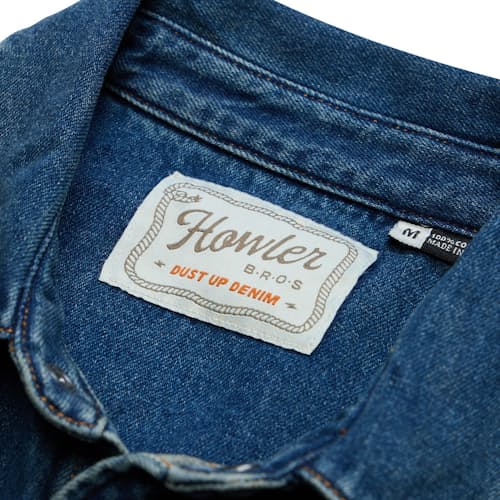 laydown detail image of Dust Up Denim Snapshirt