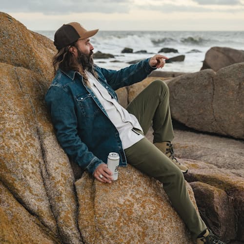 lifestyle image of Dust Up Denim Snapshirt