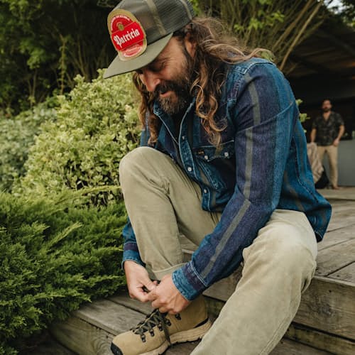 lifestyle image of Dust Up Denim Snapshirt