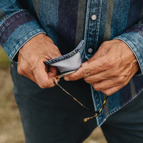 lifestyle image of Dust Up Denim Snapshirt