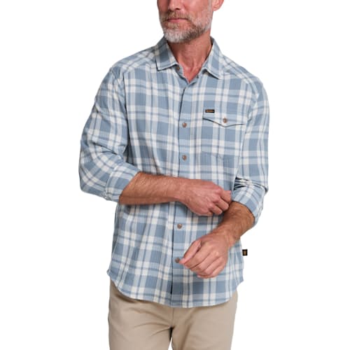 on model image of La Grange Lightweight Flannel