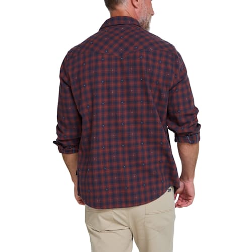 on model image of La Grange Lightweight Flannel