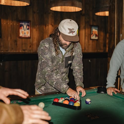 lifestyle image of Free Range Fleece Pullover